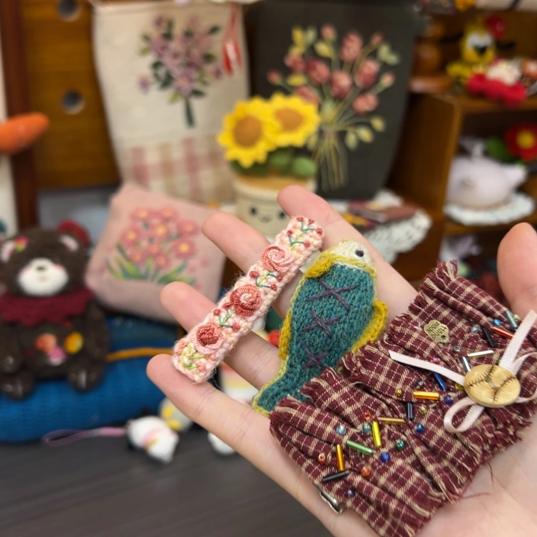 塑料钩织刺绣手工包包玩偶居家用品