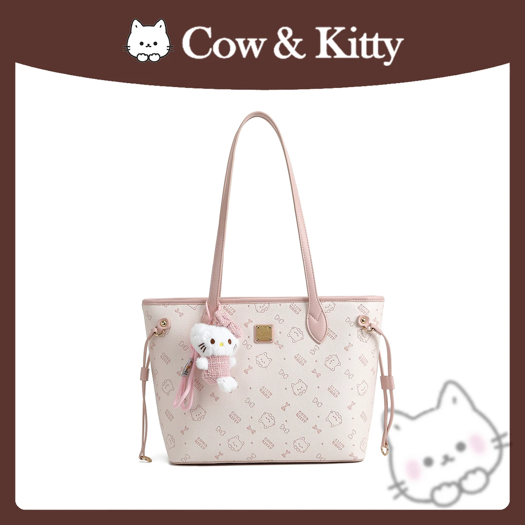 【刘叮当甄选】CowKitty/璀璨樱花大容量托特包手提单肩8082樱花粉
