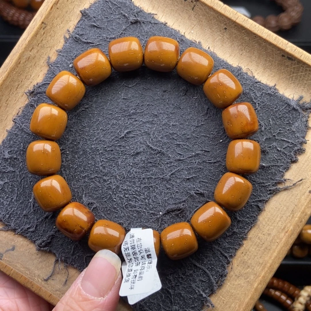 手串紫金鼠12.7mm近实心天花板黄金甲桶珠