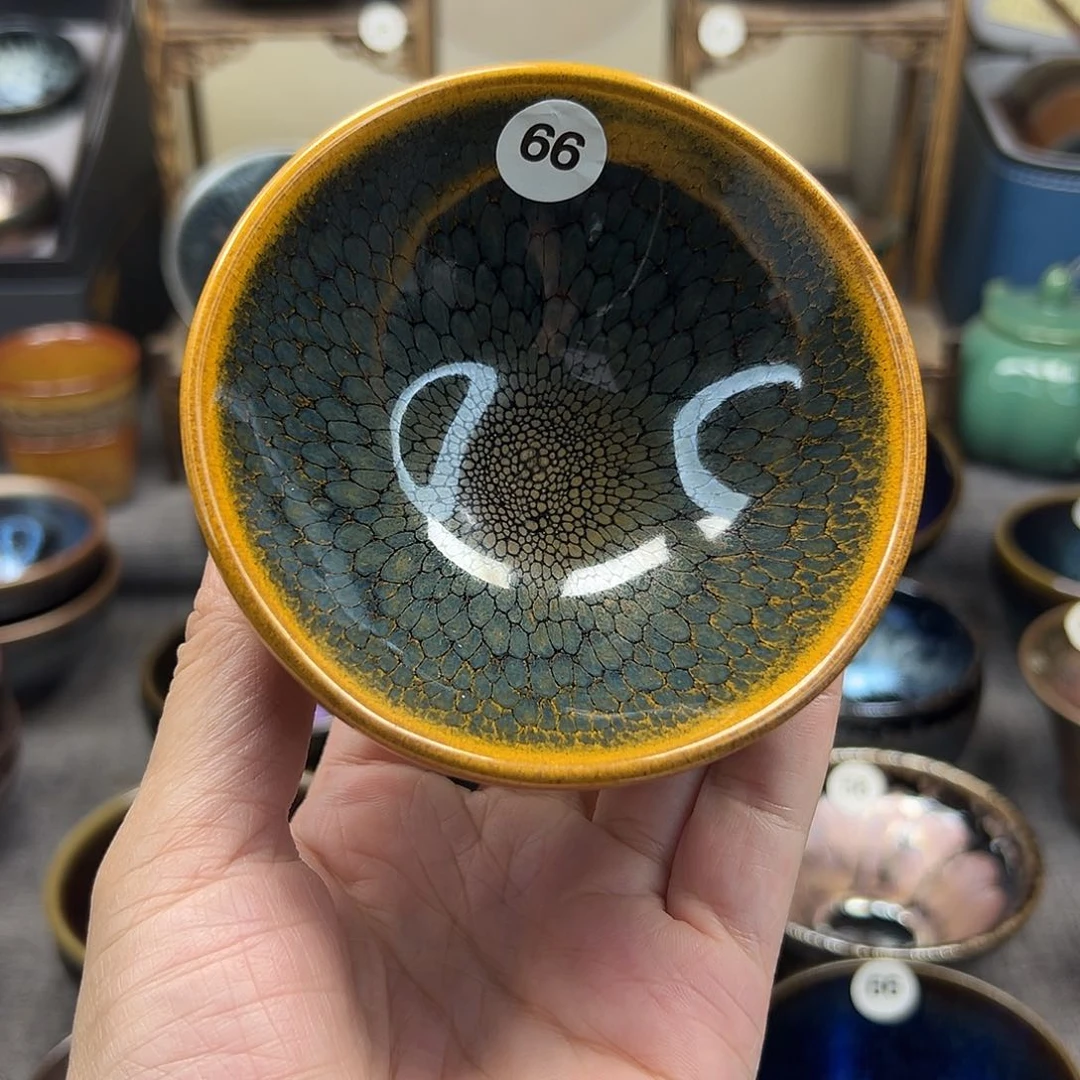 茶盏鹧鸪平口手工