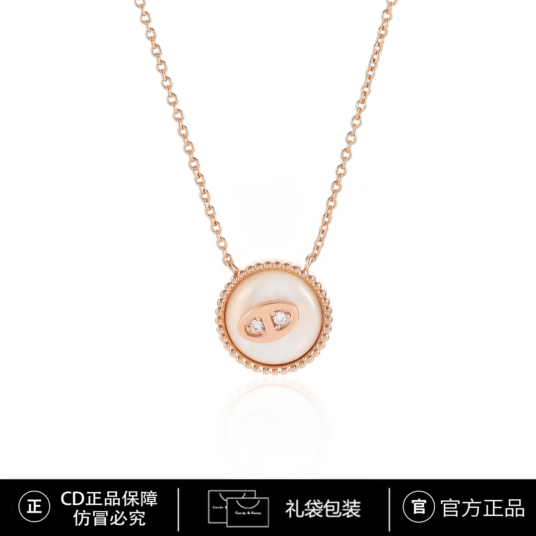 铜合金项链 CNC精工 锆石CD精致时尚轻奢百搭项链 3855