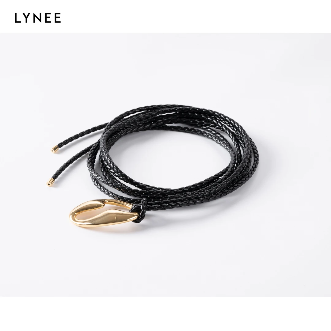 LYNEE 异形金属头编织细腰带  LAD2FAA002