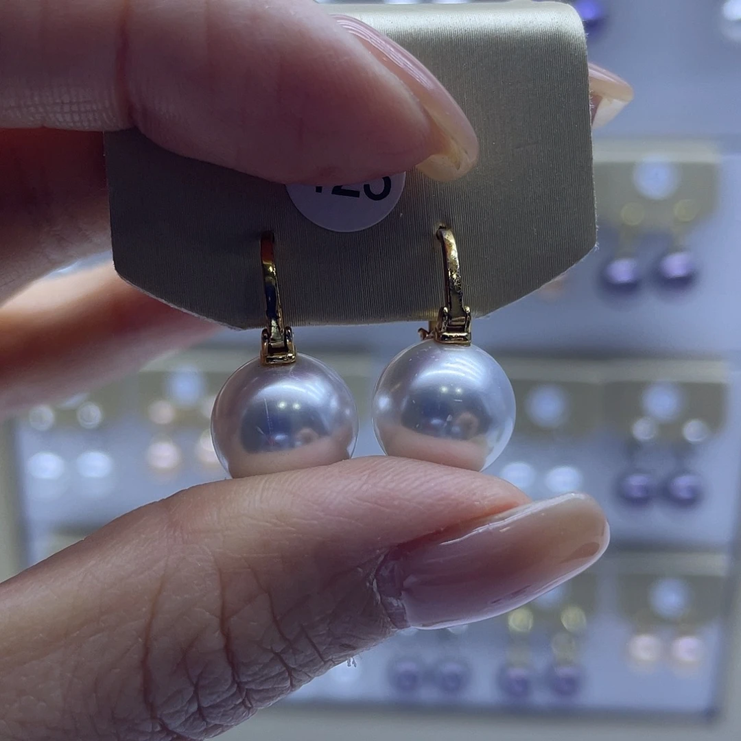 耳饰淡水珍珠银S925镶嵌
