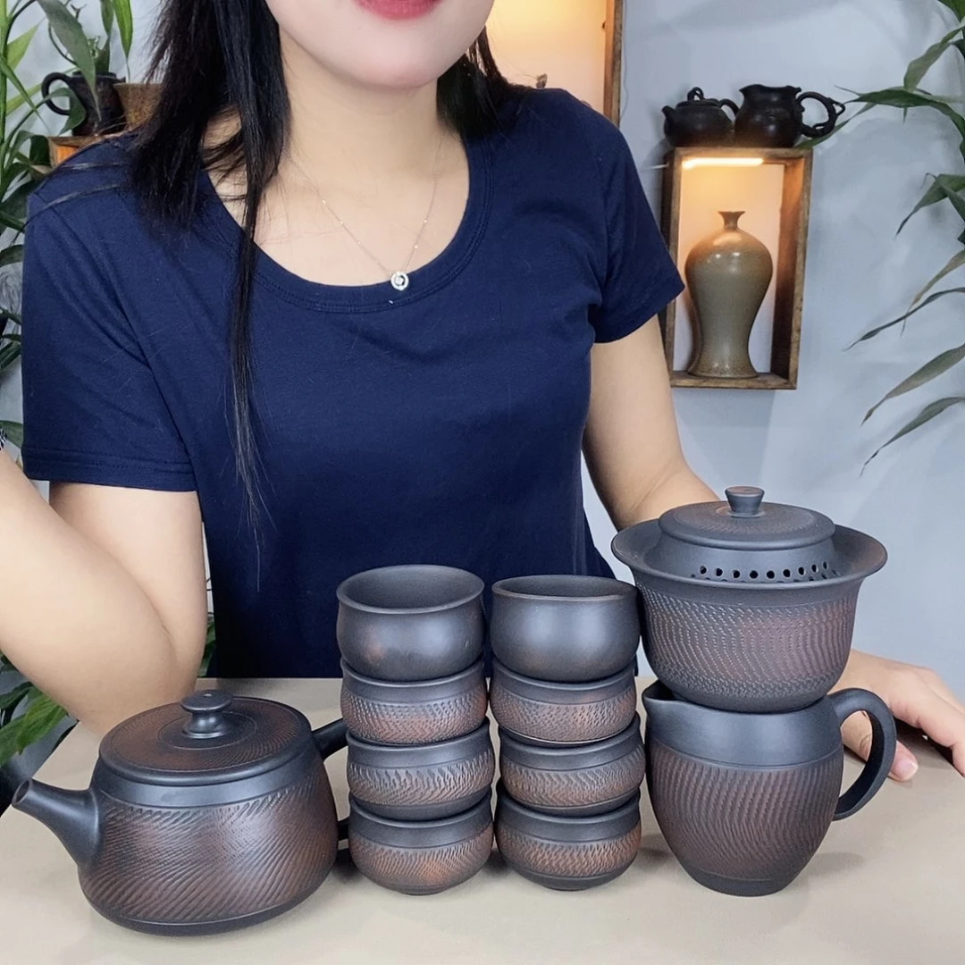 于**你建水紫陶400跳刀11件套