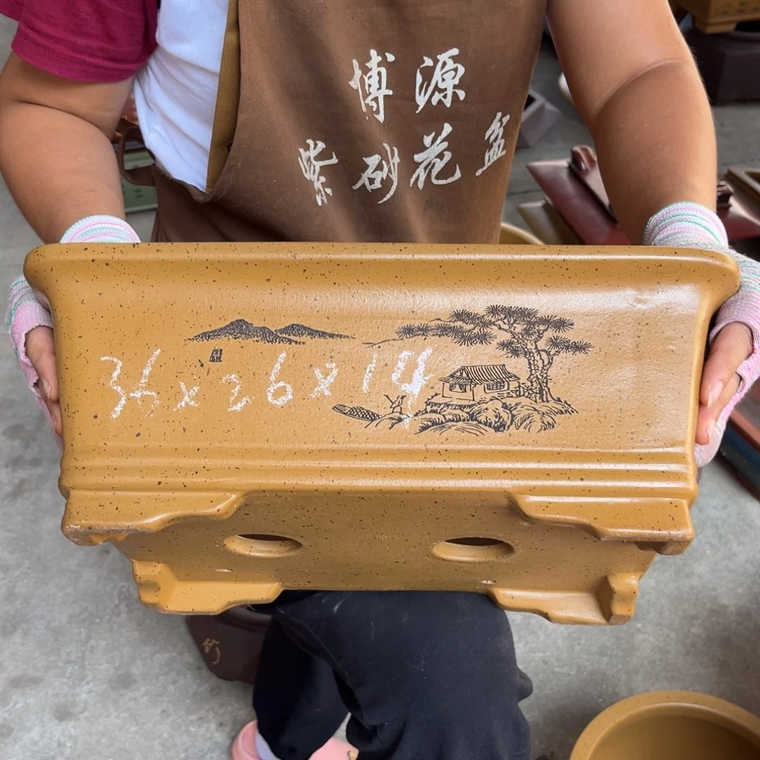 紫砂花盆盆景艺术