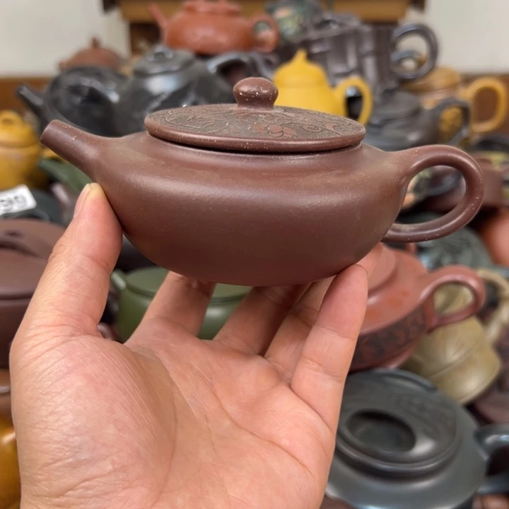 茶壶紫砂紫砂壶没有整口内盖磕碰