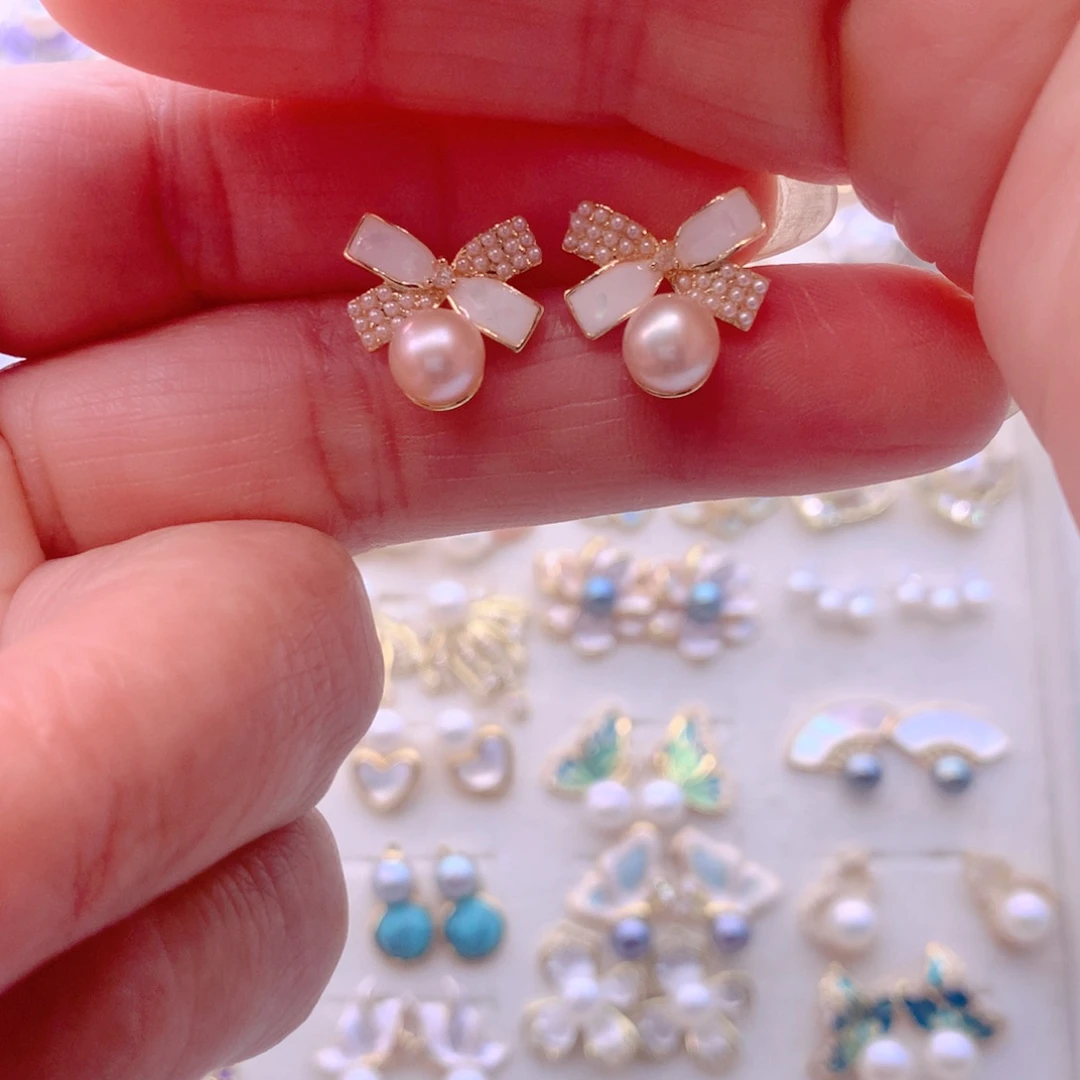 耳饰淡水珍珠合金