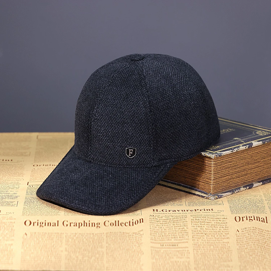 秋冬加厚内置护耳爸爸爷爷棒球帽加厚保暖防风