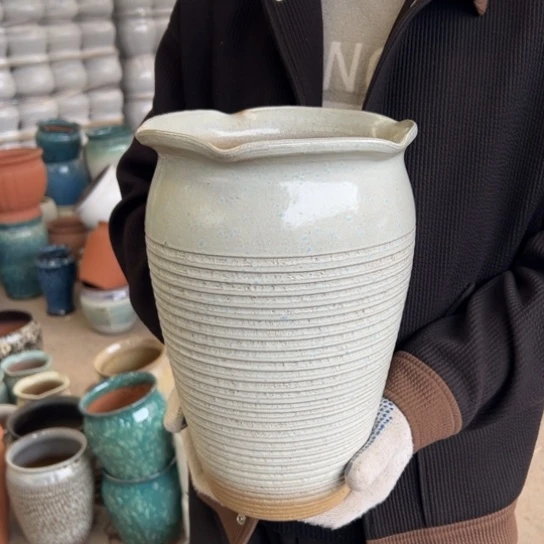 紫砂花盆高31口20————-