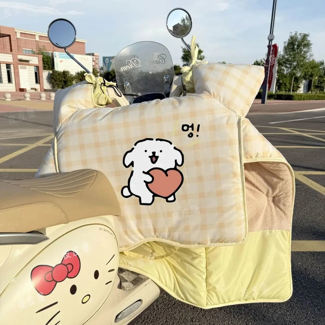 电动车挡风被冬季加绒加厚防水防雨电车摩托电瓶车防风款秋冬通用