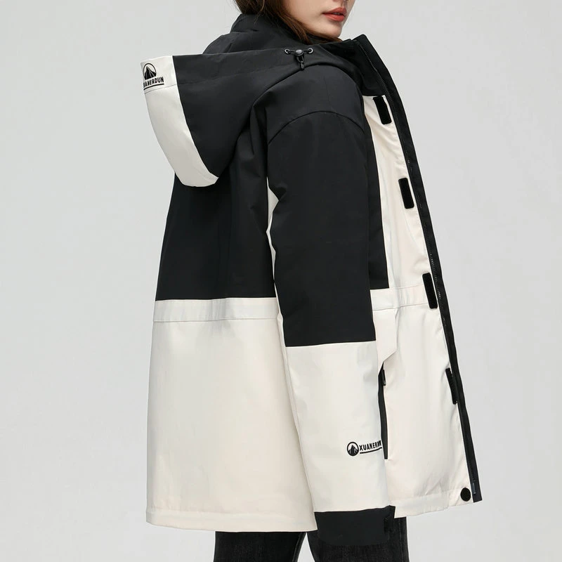 波司登极地联名羽绒服女款短款运动工装情侣鸭绒女装户外登山服冬