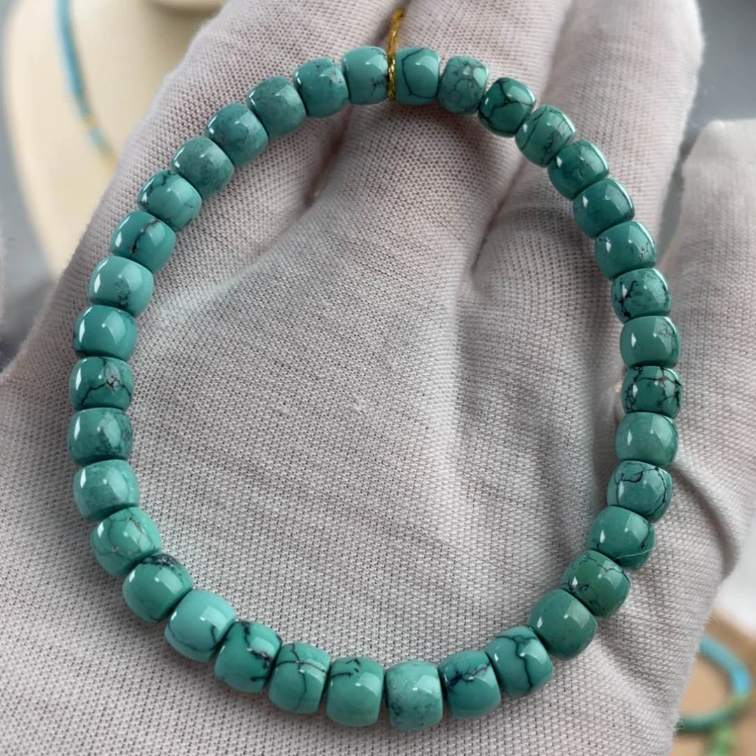 绿松石手链未镶嵌细***?高瓷玉化直切卡6