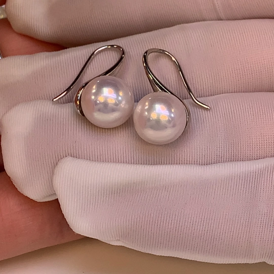 蓉***颜银S925镶嵌耳饰淡水珍珠