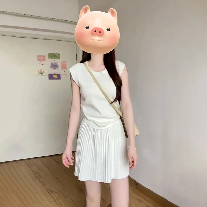 2668搭配一整套时尚小个子穿搭连衣裙子女2024新款法式高级感套装