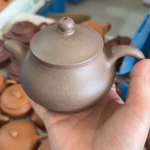 茶壶紫砂蟹壳青料220cc