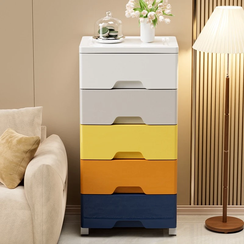 YB【五层斗柜】床头柜35cm面宽家用杂物收纳居家储物柜玩具零食柜