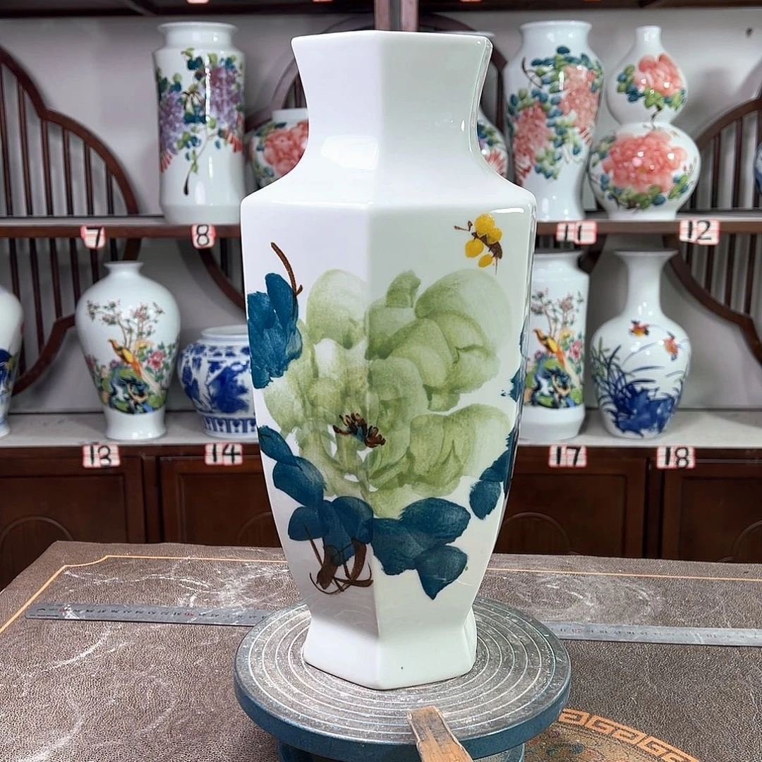 摆件景德镇陶瓷6绿牡