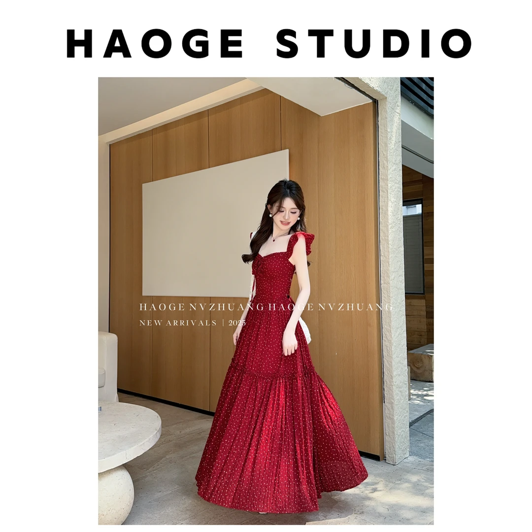 浩哥严选●明艳大美女C5LYQ4590A连衣裙预夏季收腰设计感日常明媚