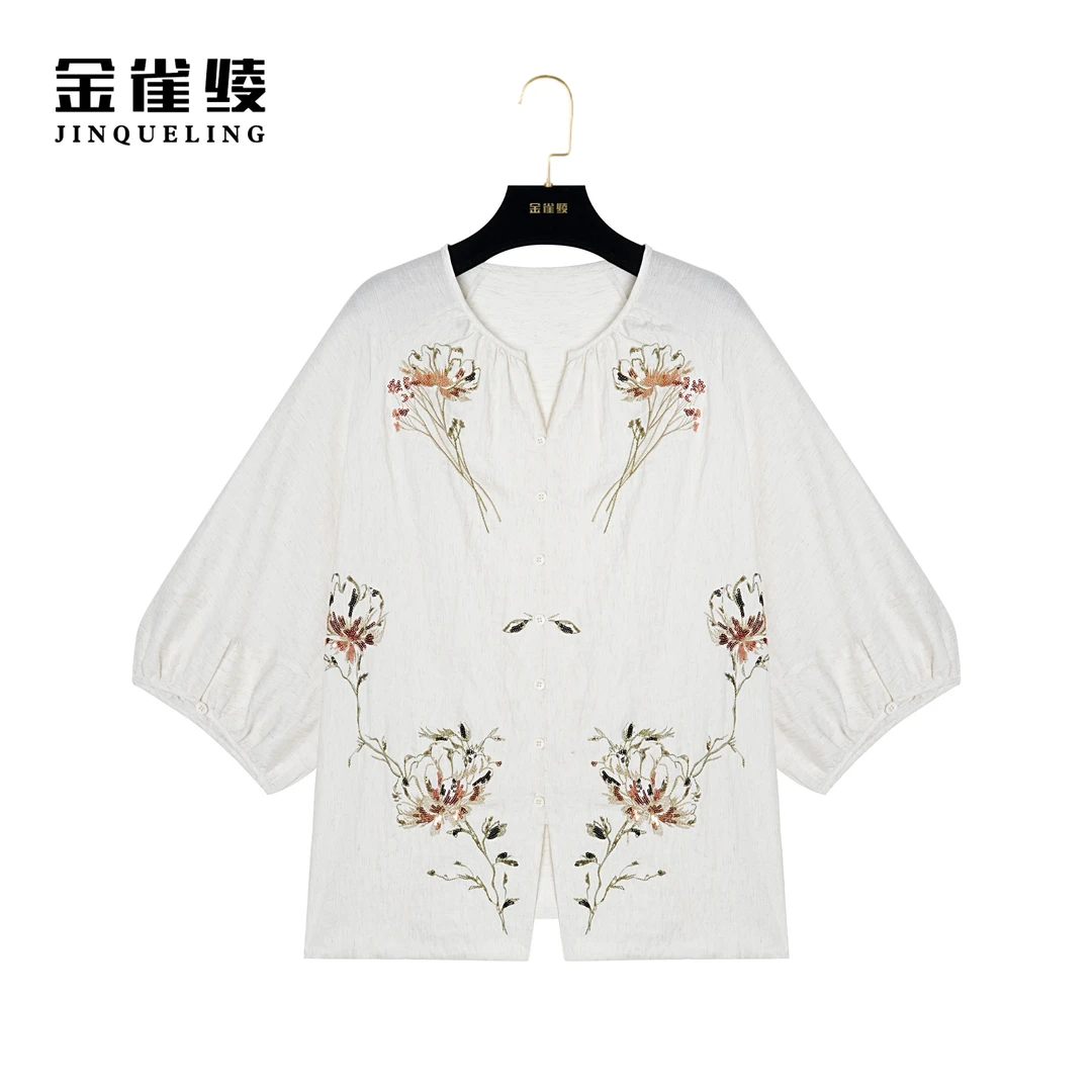 金雀绫【梦华录】新款宽松新中式国潮小衫AS6270