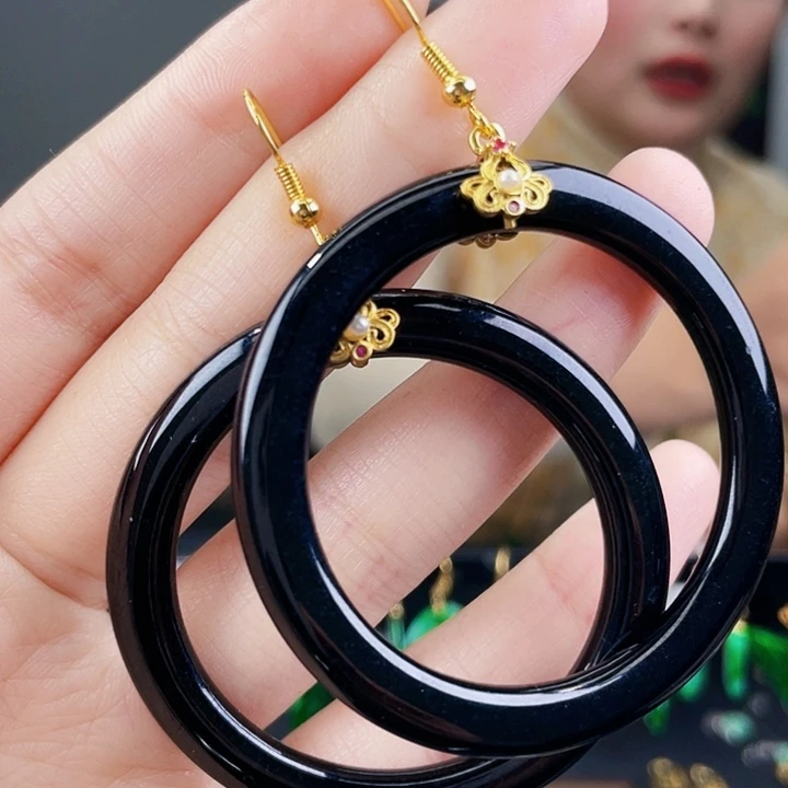 翡翠耳饰未镶嵌饰品