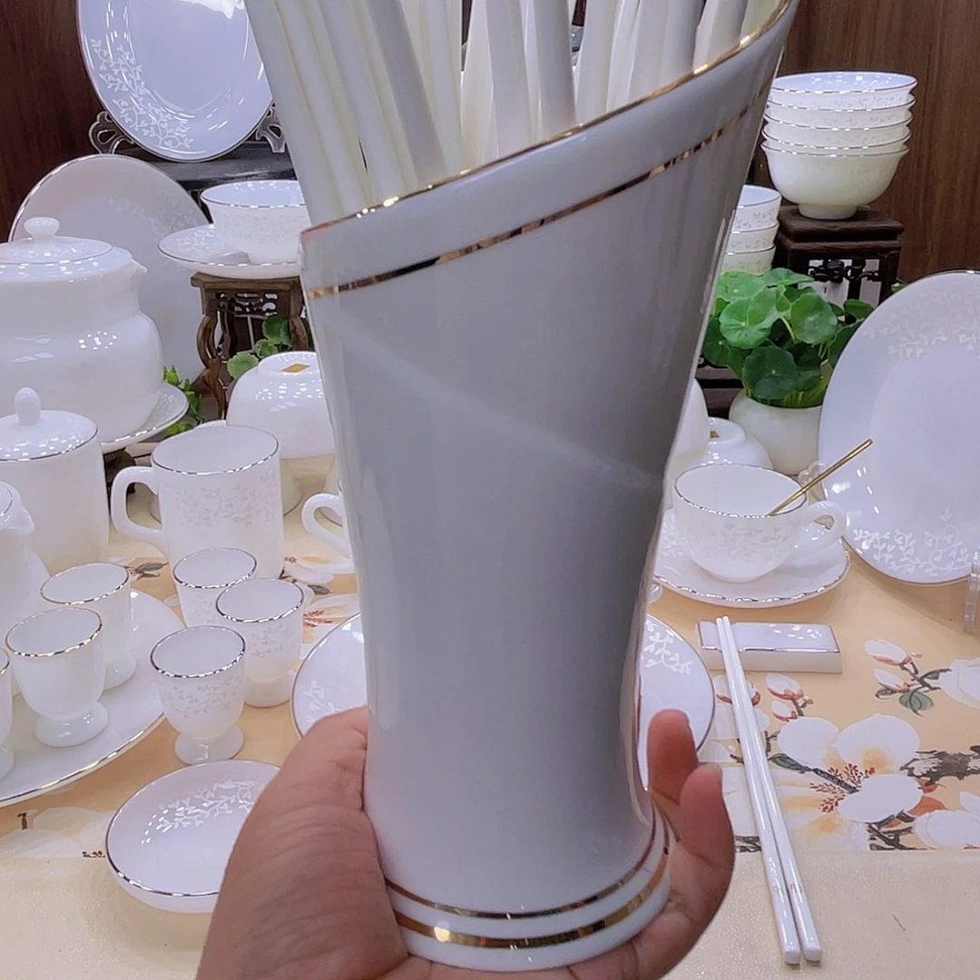 玉瓷景德镇骨瓷筷筒一个