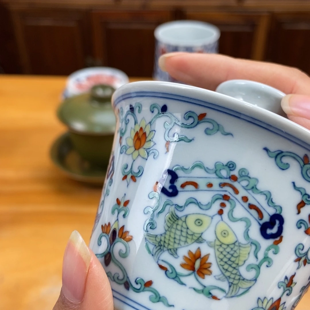 手绘现代茶具非古董