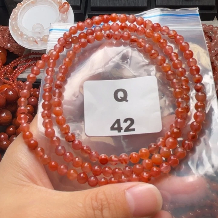 南红玛瑙未镶嵌多样性发货默认微瑕称重5mm