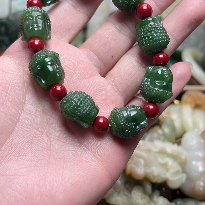 和田玉未镶嵌手串