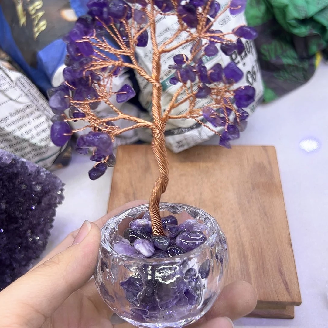 紫晶水晶摆件未镶嵌