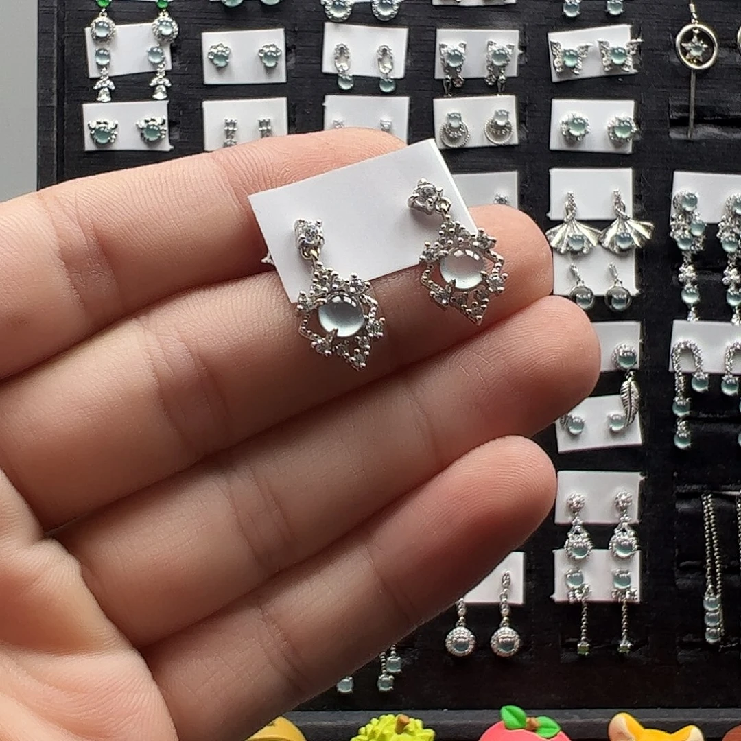 翡翠银S925镶嵌手链