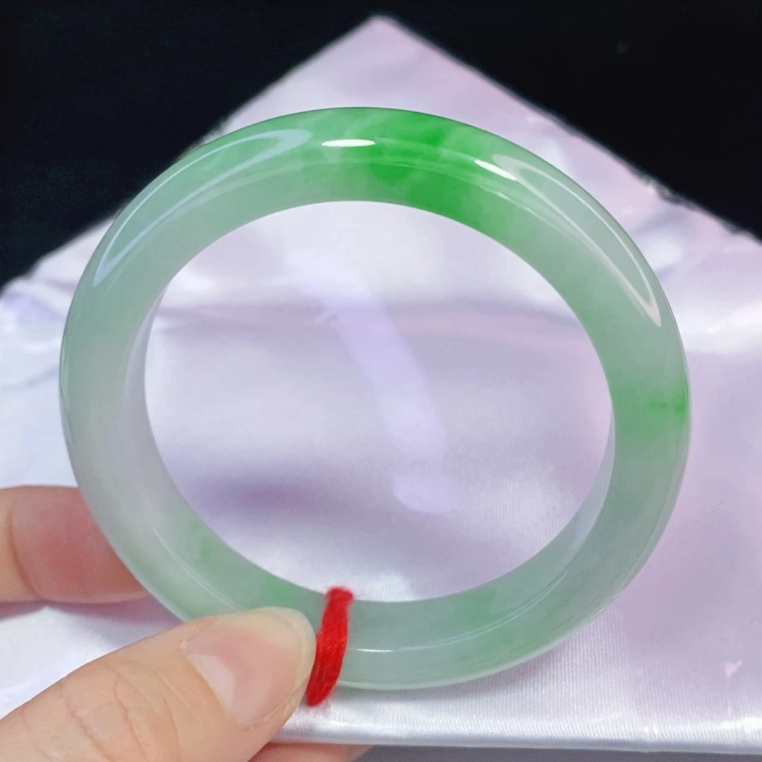 未镶嵌手镯翡翠54.8正圈