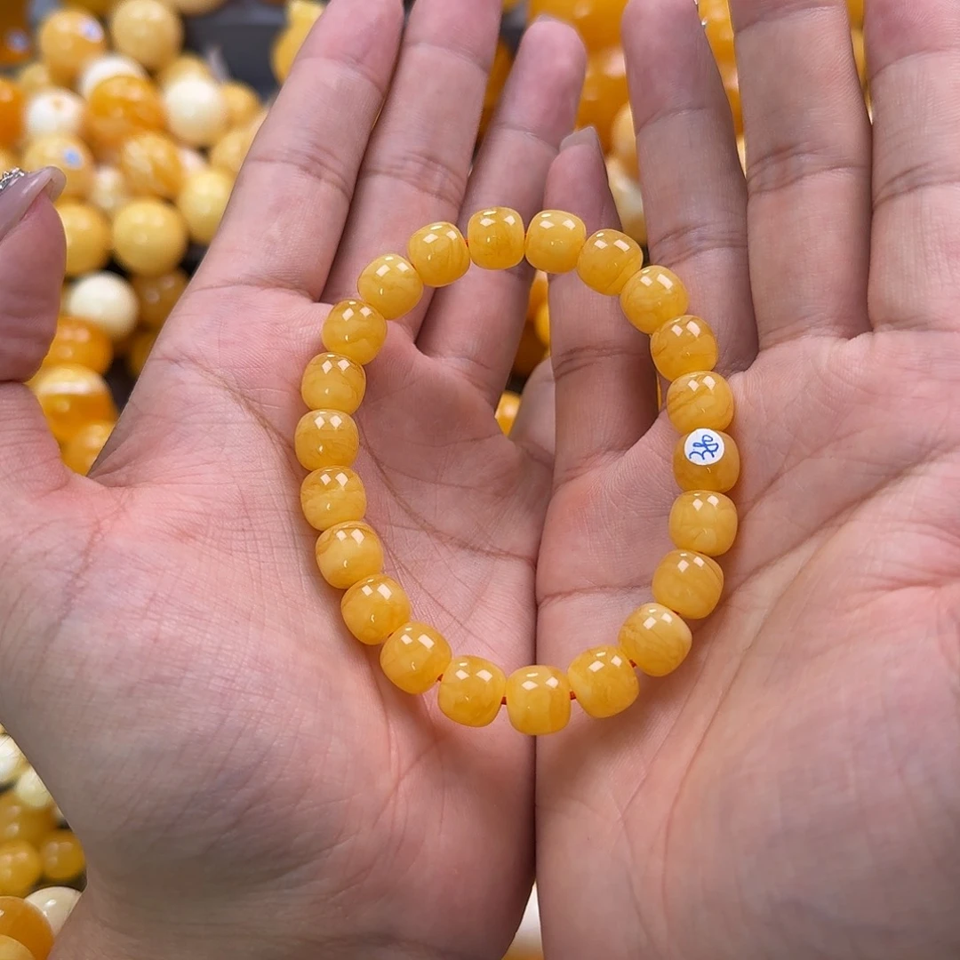 蜜蜡未镶嵌珠宝奇石同料10mm