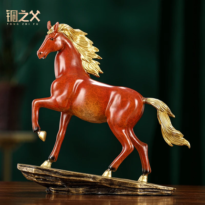 铜之父【超影马】全铜工艺品超影马摆件办公桌面装饰摆设商务礼品
