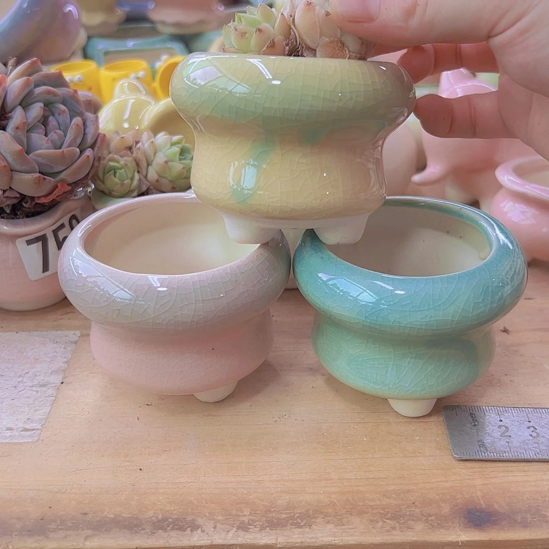 陶瓷花盆当场满12包邮