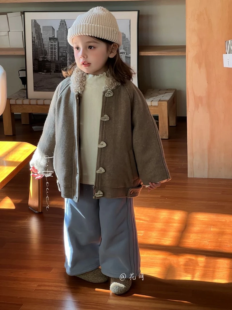 745202-FLOWFLOWER-慵懒复古解构阔腿裤