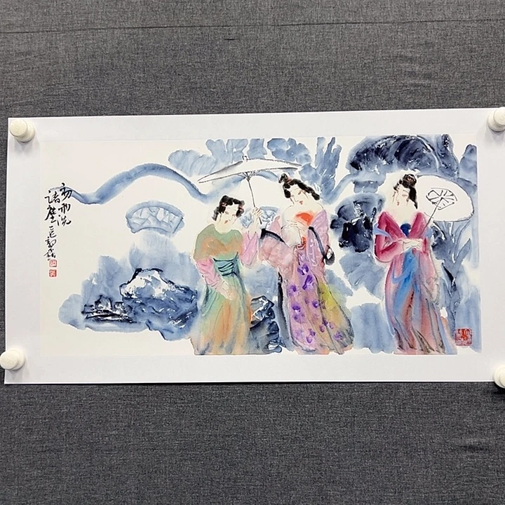 国画书画作品多次
