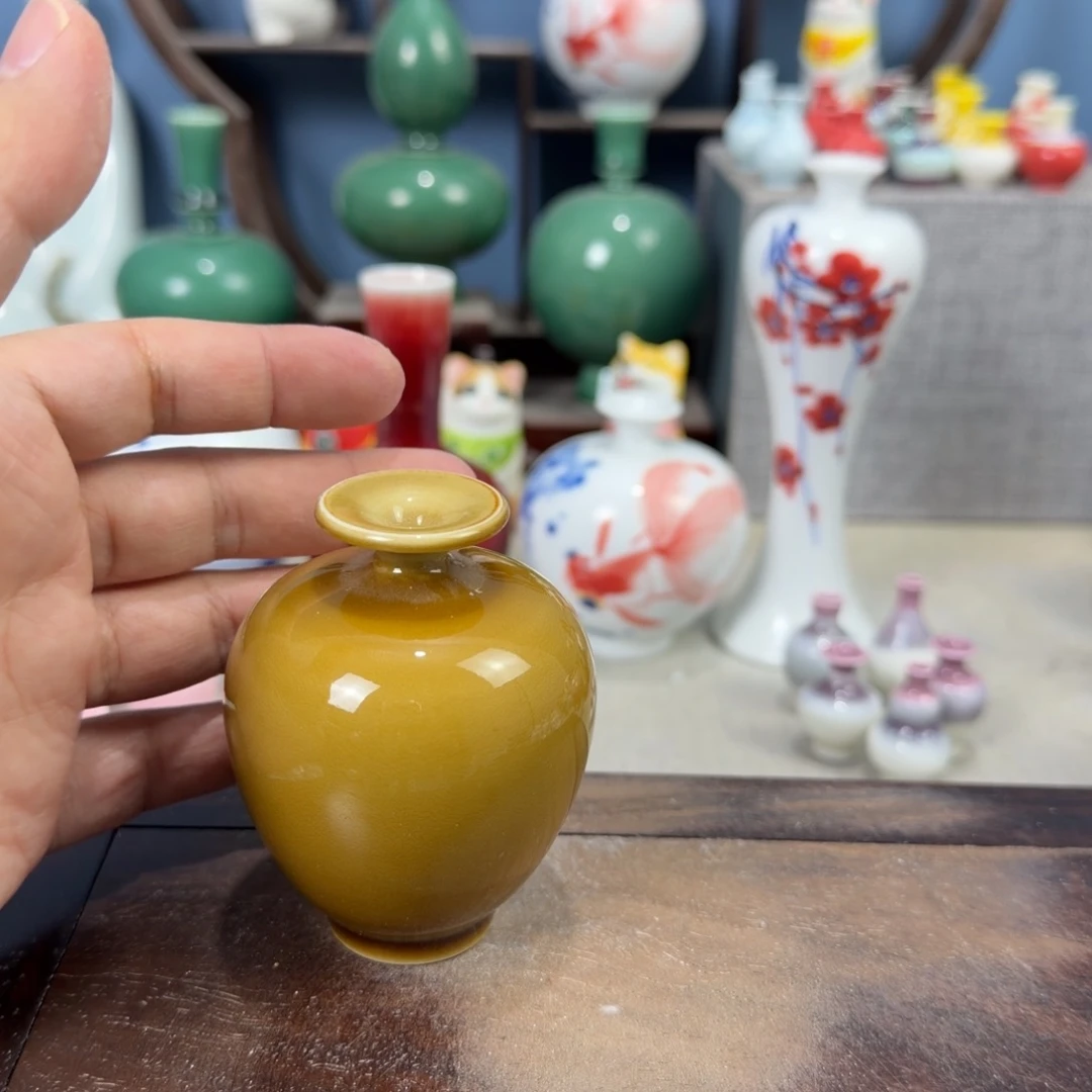 陶瓷手工小花器摆件