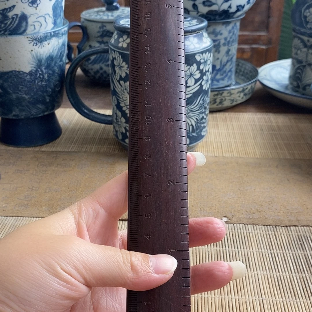 佑***姐手工手绘青花高温陶瓷