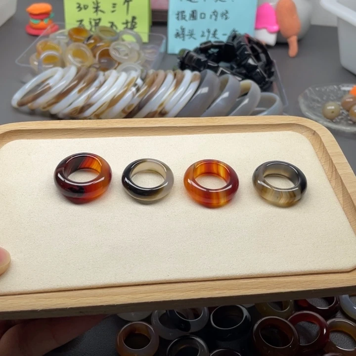 未镶嵌戒指玛瑙/玉髓