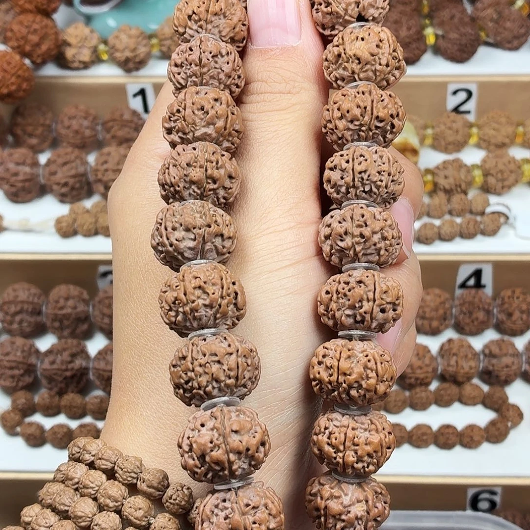 金刚菩提手串稀有精品6瓣天然纽扣手持