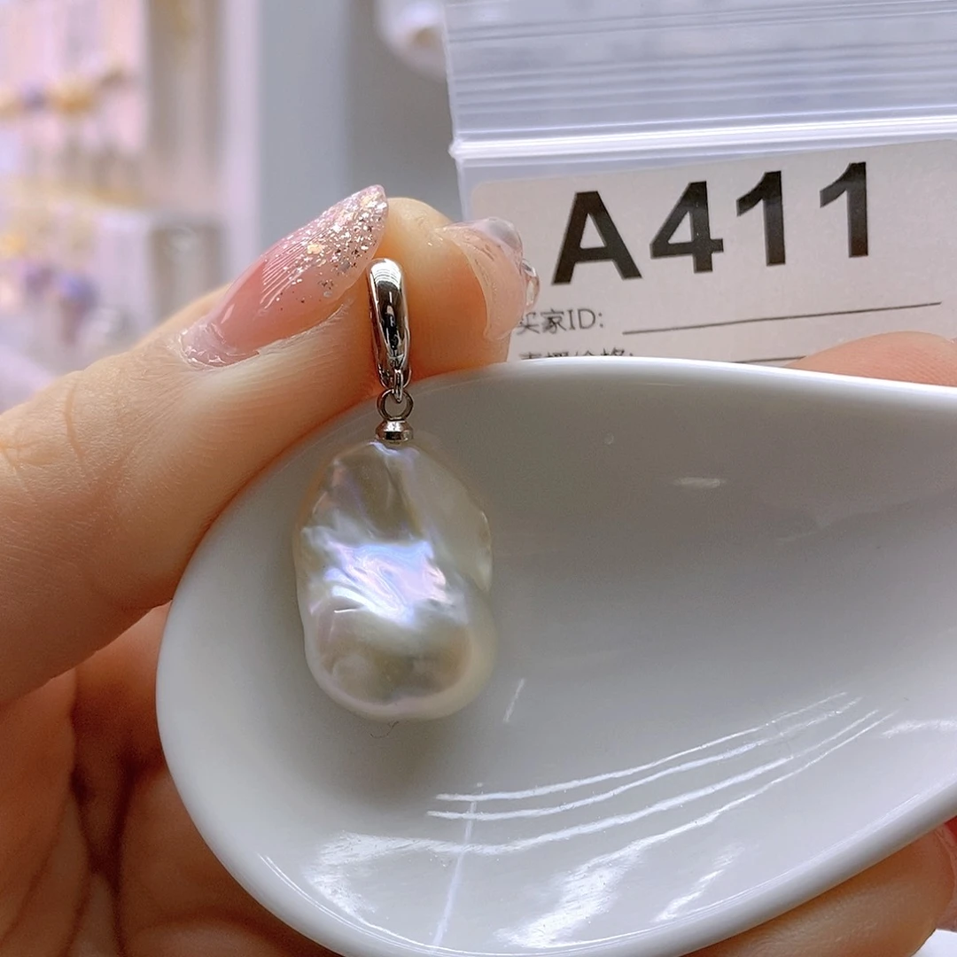 淡水珍珠颈饰银S925镶嵌