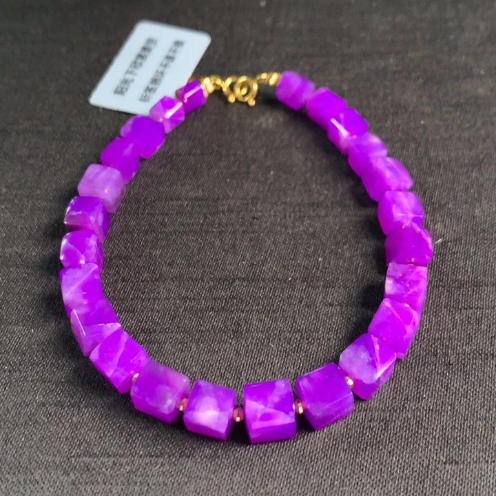 苏纪石（舒俱来）手链18K金镶嵌