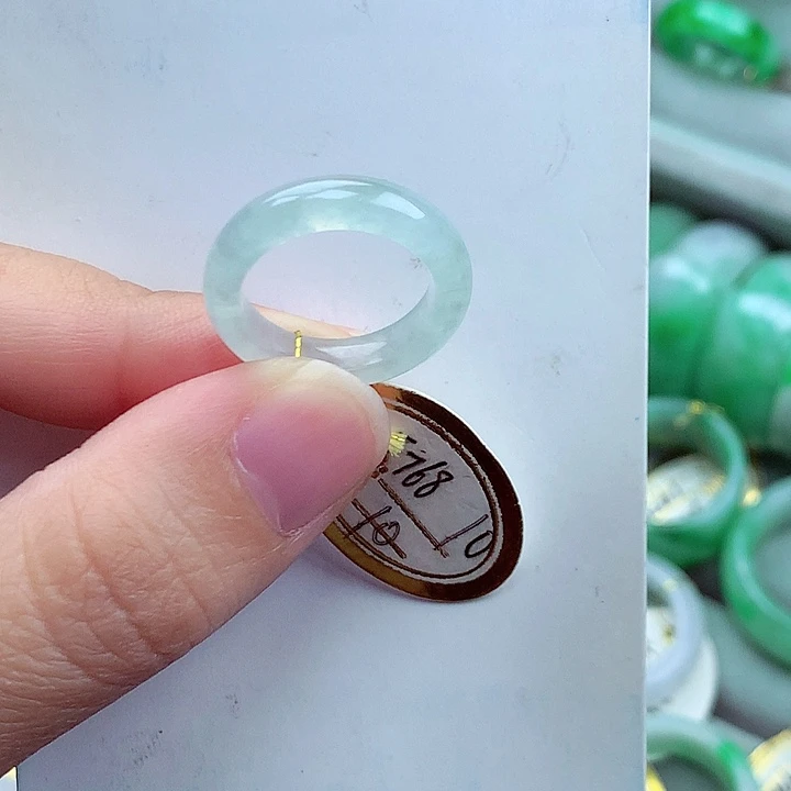 翡翠未镶嵌戒指10号