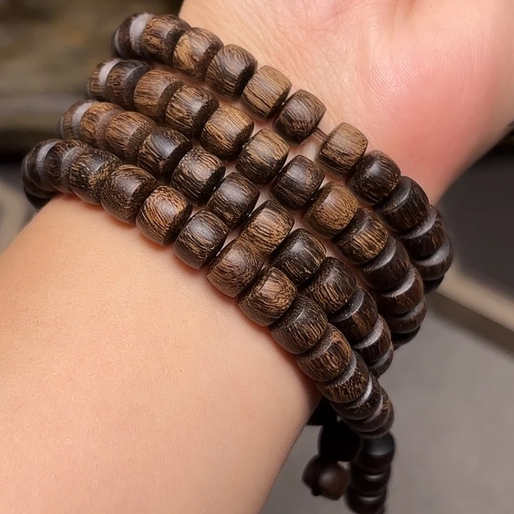 沉香手串越南瘤疤富森红土6✖️8✖️108