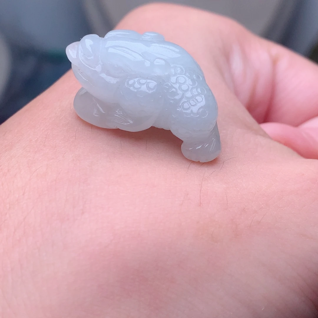 翡翠未镶嵌颈饰冰胶精工金蟾