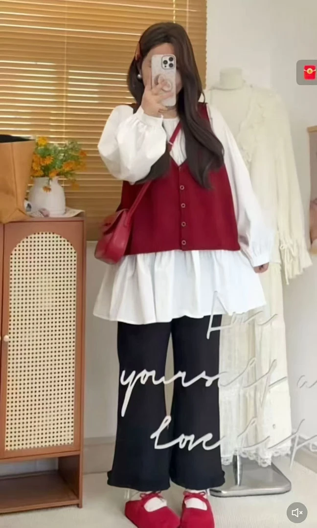 洋气宽松显瘦吊带背心韩版秋季宽松型套装INS风三件套