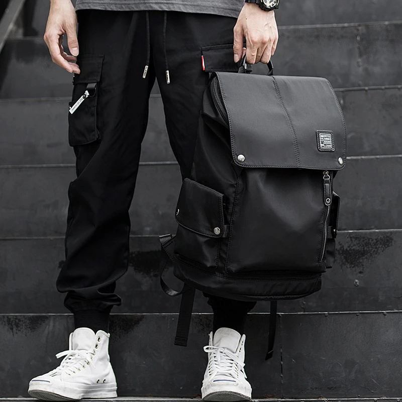 双肩包男新轻便旅行商务包休闲ins电脑背包学生书包男包跨境爆款