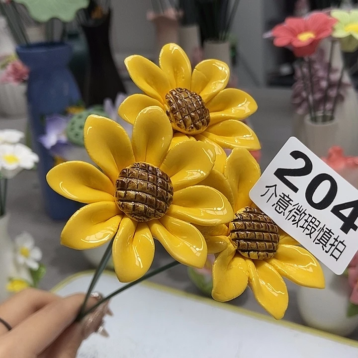 陶瓷纯手工捏花设计