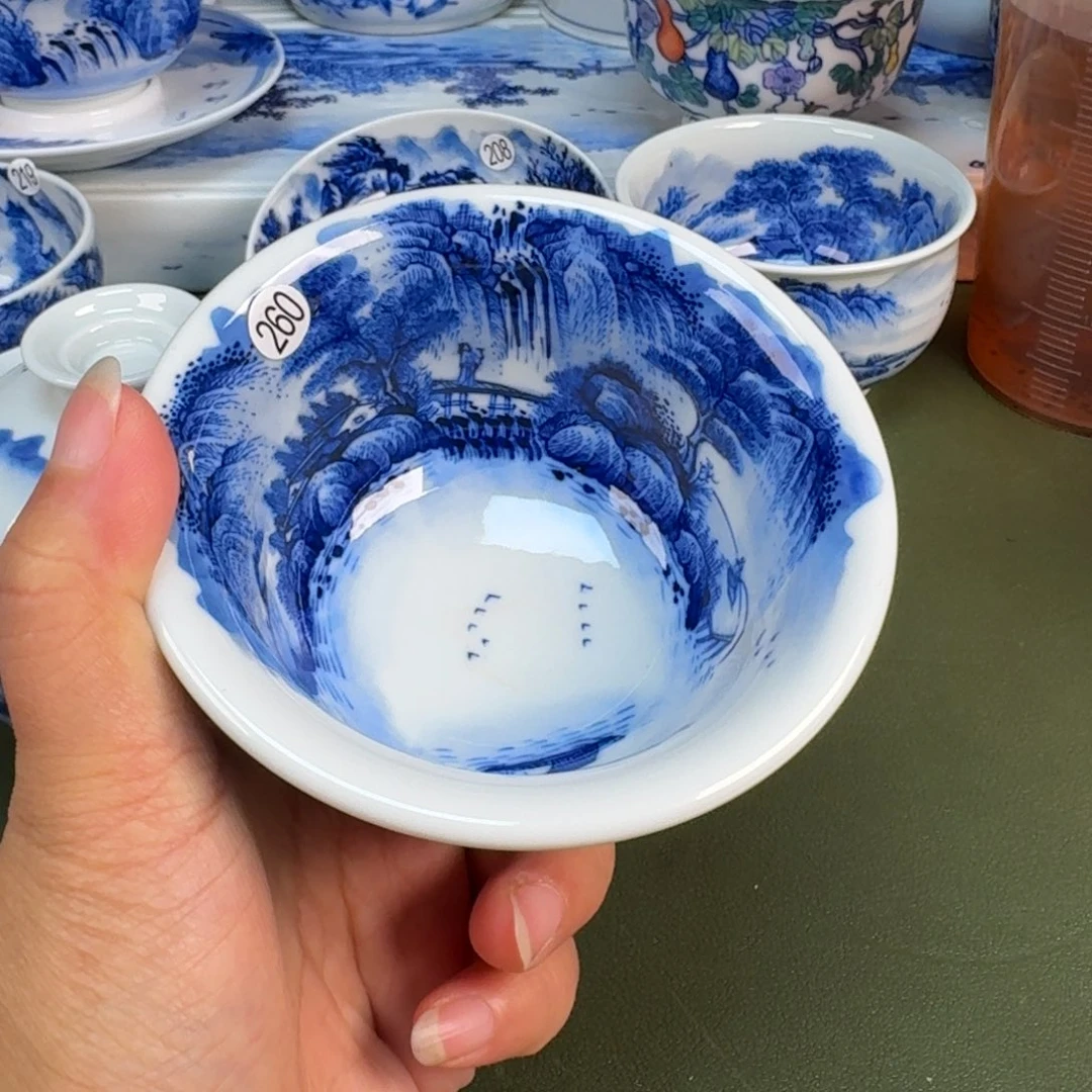 景德镇纯手绘茶具圆圆260