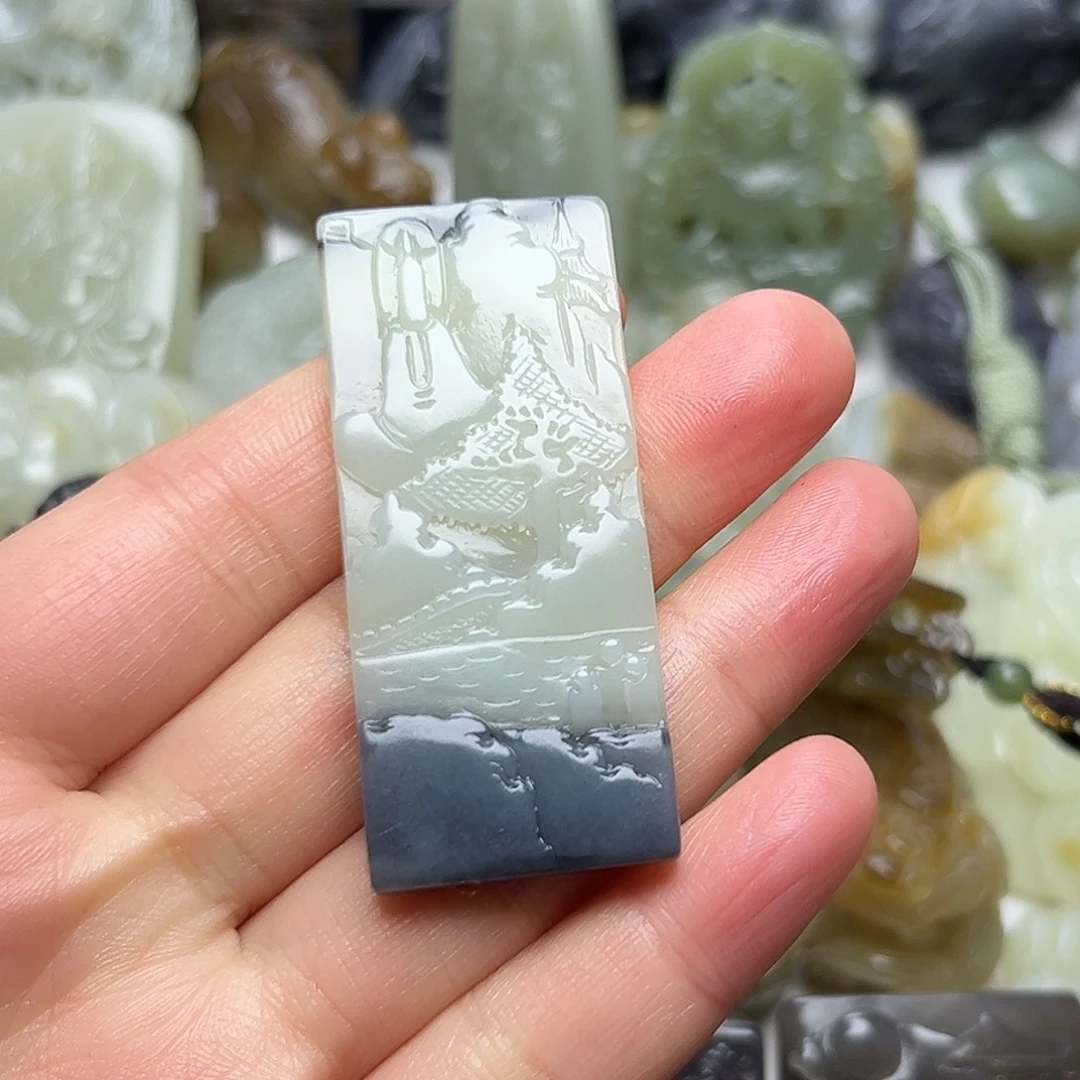 和田玉未镶嵌颈饰